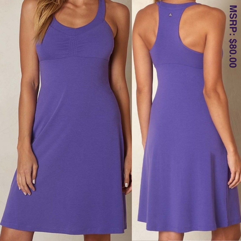 PRANA Shauna Dress Size XS Ultra Violet Purple Athleisure Gorpcore Tennis Prep